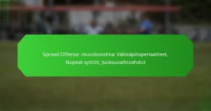 Spread Offense -muodostelma: Välistäpitoperiaatteet, Nopeat syötöt, Juoksuvaihtoehdot